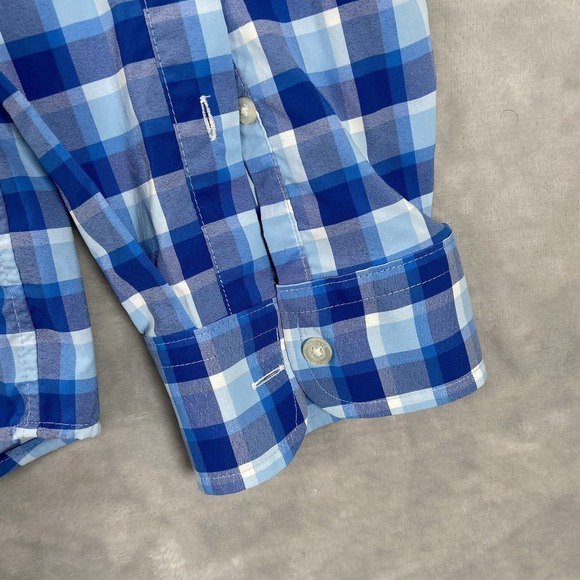 Vineyard Vines Shirt men's XL Button Down OTG On-The-Go Performance Plaid Blue - Picture 8 of 12